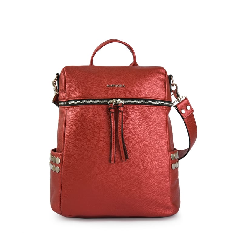 Teriosa mochila grande rojo oscuro