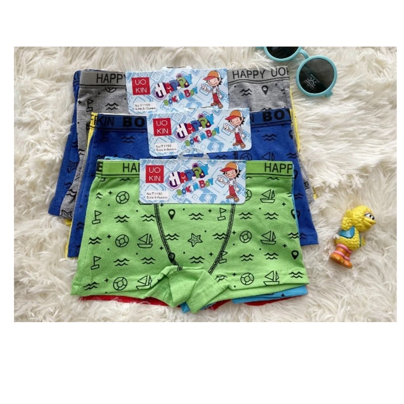 EVERSO Pack 6 Boxer Ninos Algodon Calzoncillo 2 Anos A 10 Anos. falabella