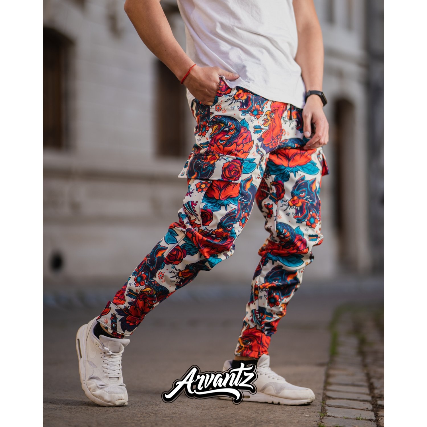 Pantalon cargo rose hotsell