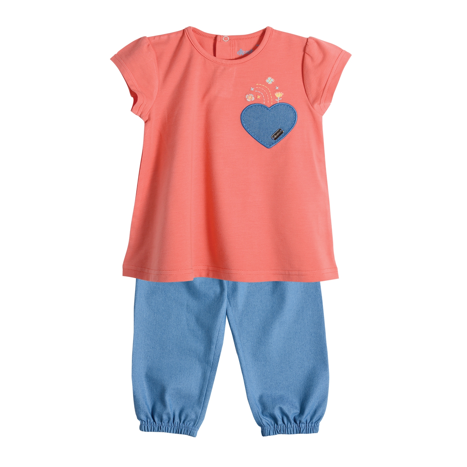 EXCEPTION Conjunto Polera y Pantalon Bebe Nina Exception falabella