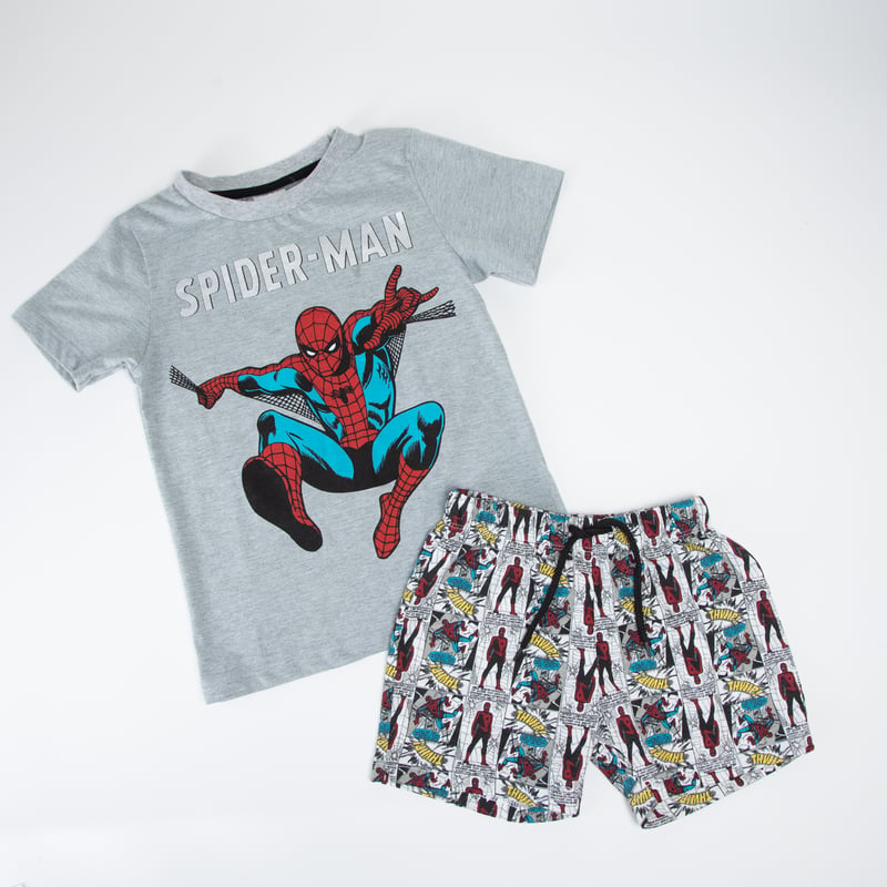 Pyjama Spiderman Garçons - Manches Longues - Taille élastiquée - 100% Coton - Tailles 1.5-2 Ans à 4-5 Ans - 2