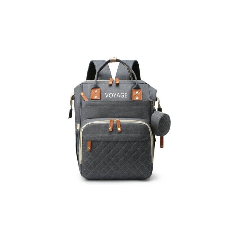 VOYAGE Mochila pañalera maternal 3 en 1 voyage grey