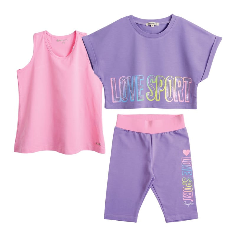 EXCEPTION Conjunto Deportivo Niña 3 Piezas Exception | falabella.com