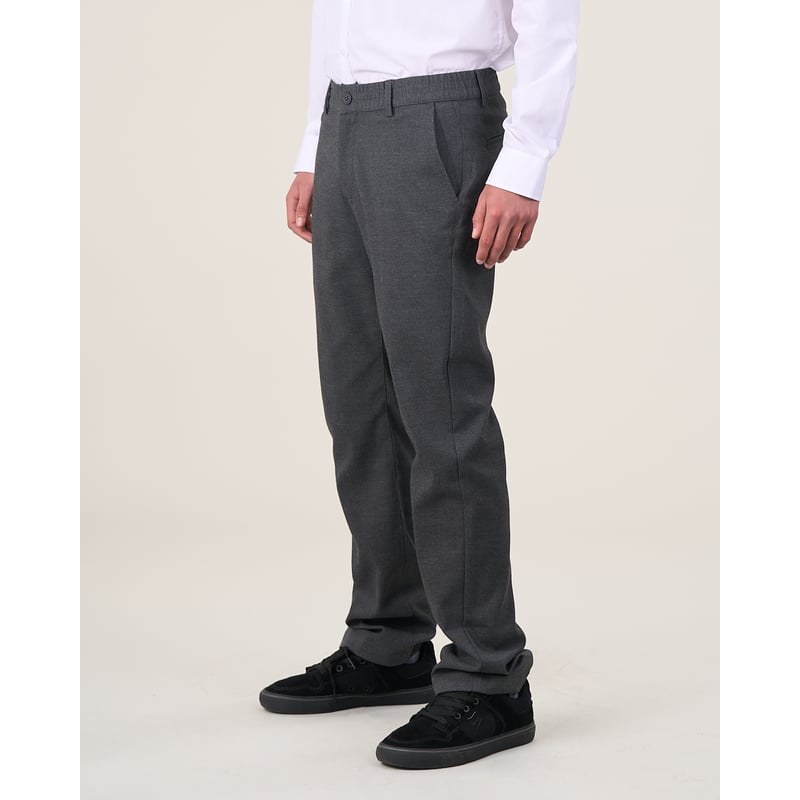 POLEMIC Pantalón escolar pretina elasticada SLIM FIT Gris Polemic ...