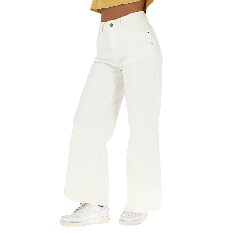 Pantalon Jeans Tallu Blanco Mujer