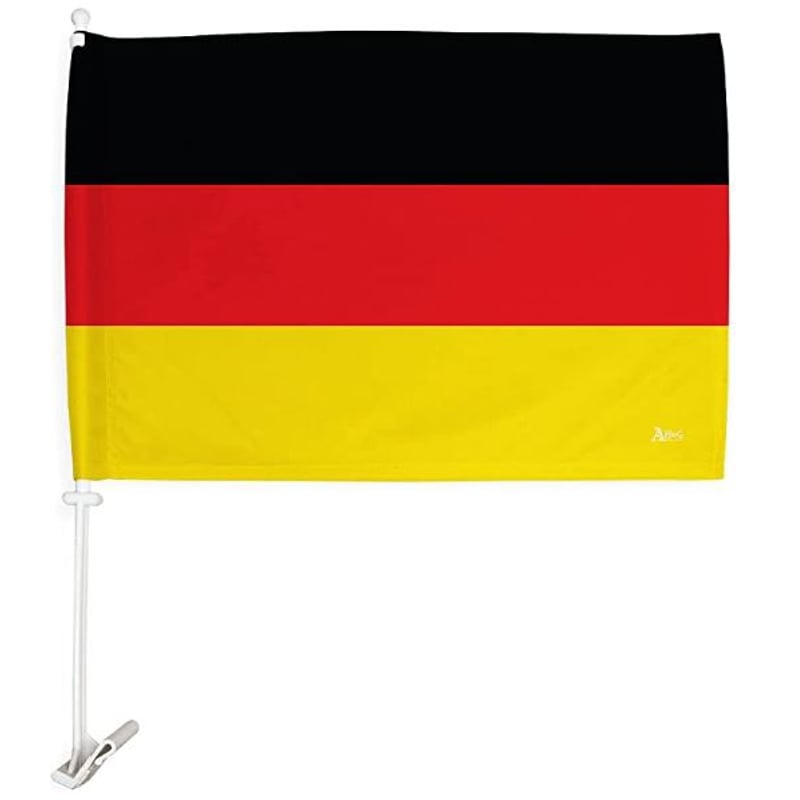 Bandiera Germania Per Auto, 45x30 Cm, Con Asta Da 48 Cm, Lavabile, Per Tifosi - 6