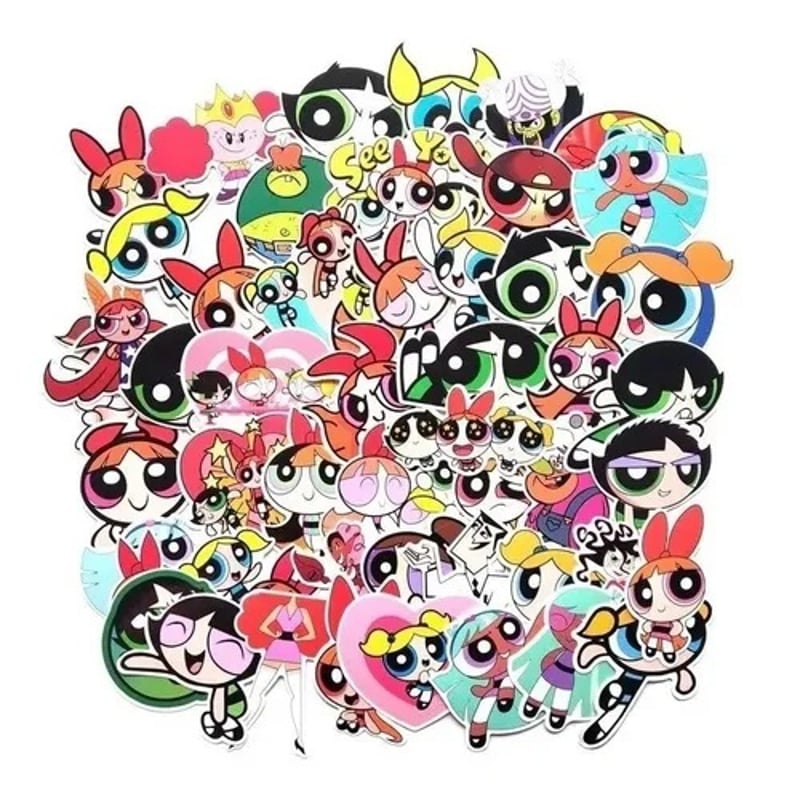 GENERICO 50 Stickers Chicas Superpoderosas - Etiquetas Autoadhesivas ...