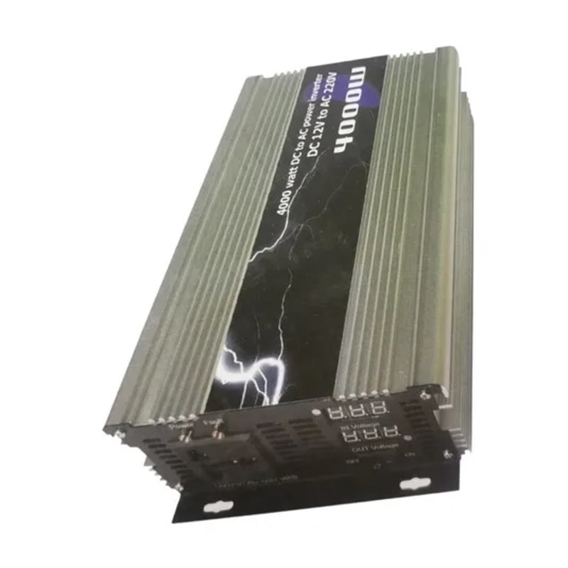 GENERICO Inversor Voltaje Corriente 12v A 220v Auto Portatil 4000w ...