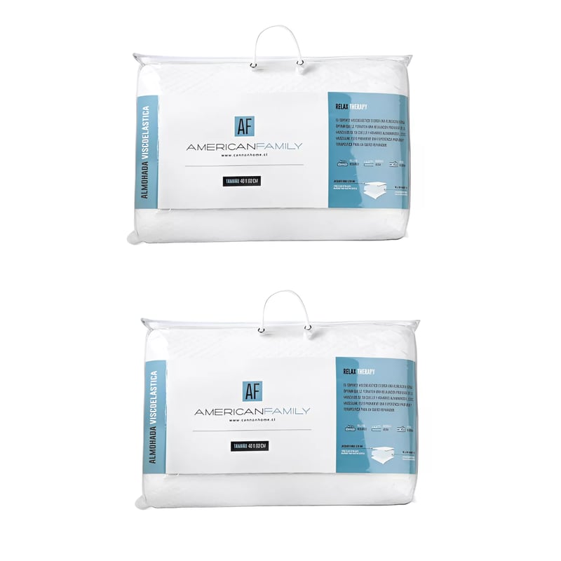 CANNON Pack 2 Almohada Viscoelastica Memory Cannon 40x60cm falabella