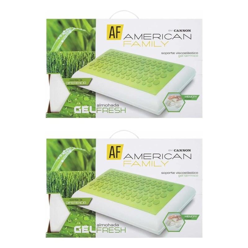 Pack De 2 Almohadas Viscoelásticas Cervicales - Altura Ajustable, Funda De Algodón Lavable, Ergonómica
