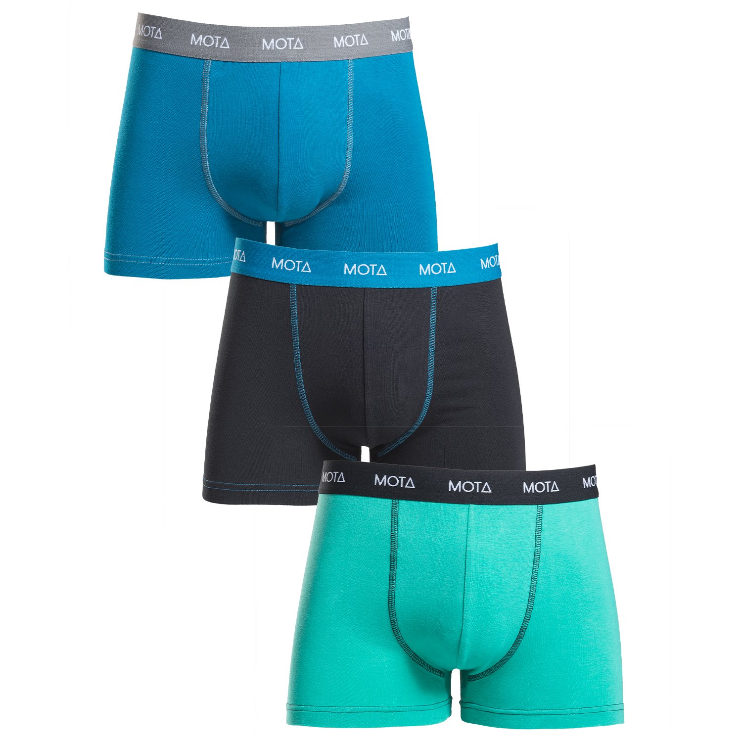 Boxer corto algodon mota pack 3