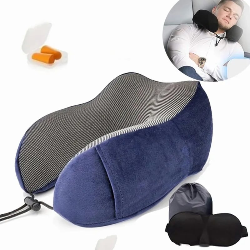 MUNDO MAGIA Almohada Viscoelastica Para Viaje De Cuello Antifaz Regalo falabella