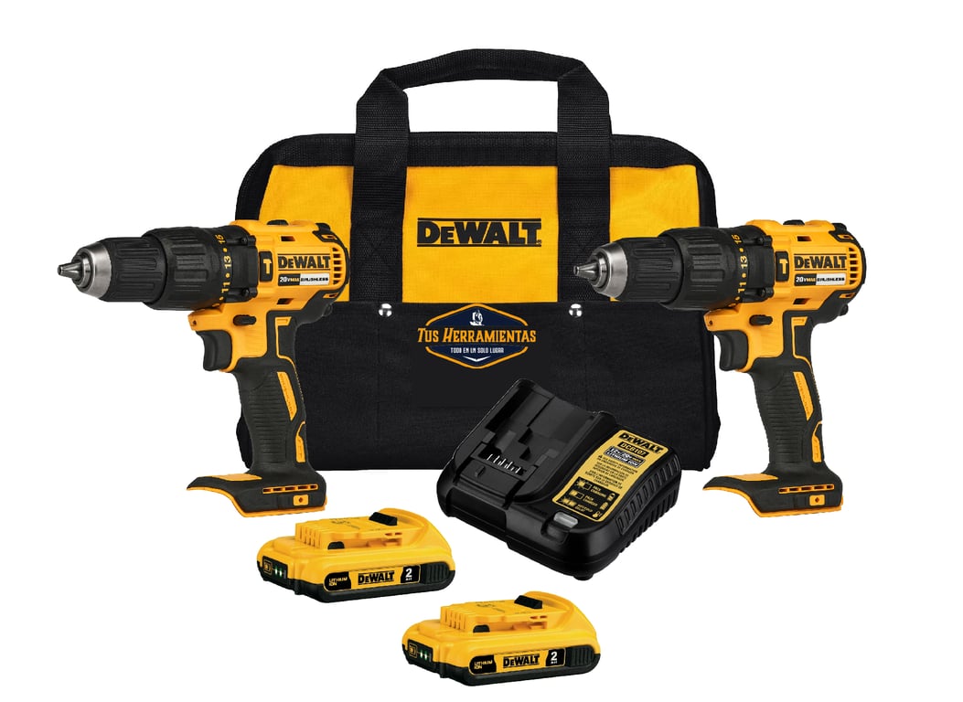 DEWALT Kit 2 Taladros Percutor Brushless 20v Dewalt Dcd778d2 ...