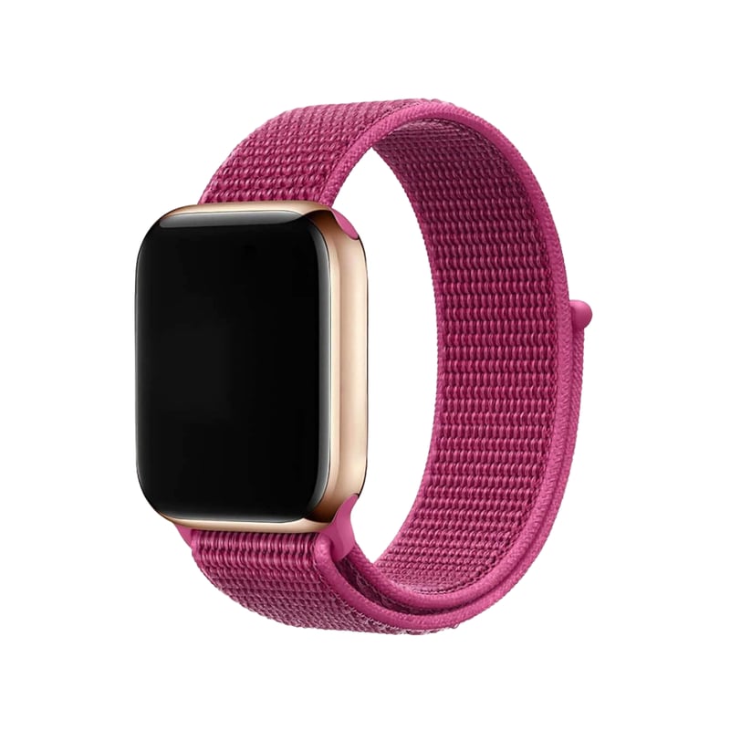 GENERICO Correa Ajustable Nylon Velcro para Apple Watch 42 44 45 falabella