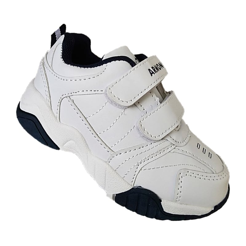 GENERICO Zapatillas Blancas Escolares Deportivas Con Velcro 7061 falabella