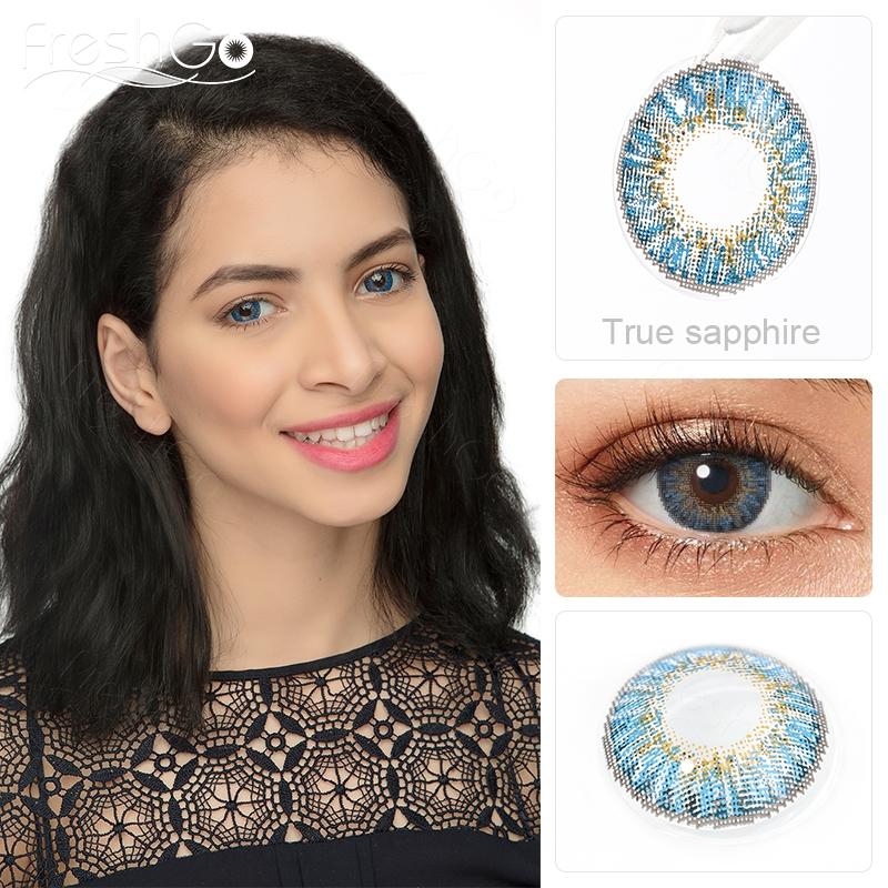 FRESHGO Lentes de contacto FreshGo 3 tone True sapphire falabella