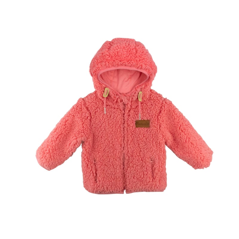 Chaqueta Extra Suave De Polar Bebe Nina Rosado Pumucki