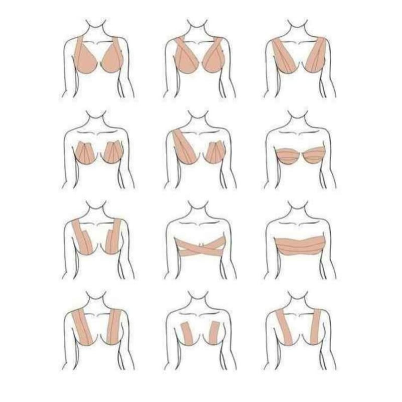 PUSH POP Boob tape cinta levanta busto original PUSH Up beige falabella