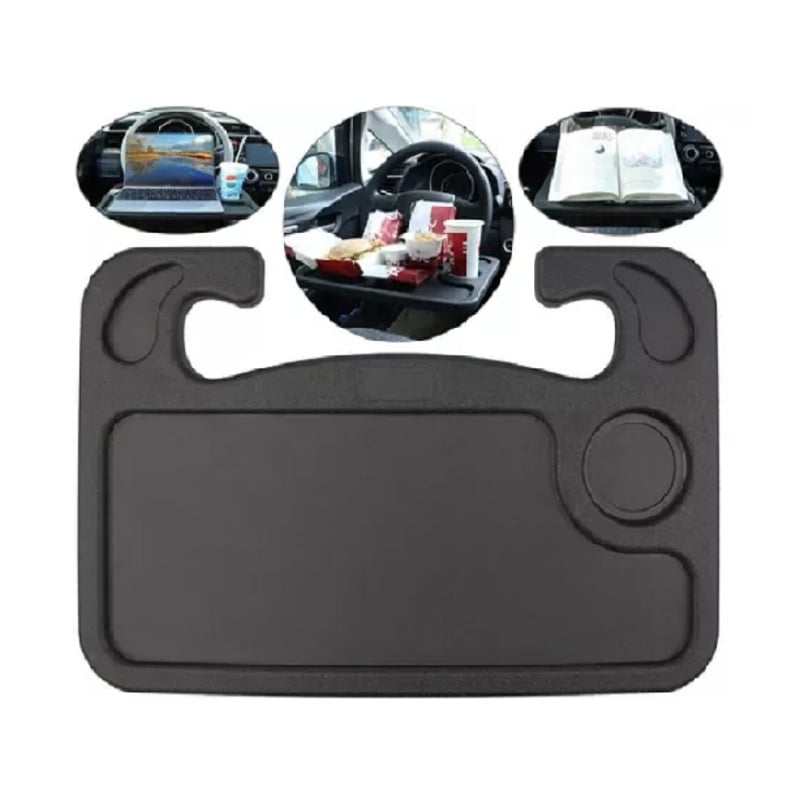 Mesa Plegable Para Coche - Bandeja Para Volante O Reposacabezas, 35.5x23.5 Cm, Para Comer O Usar El Portátil