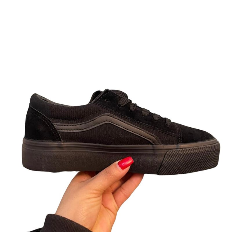 Zapatillas lona negras niño shop