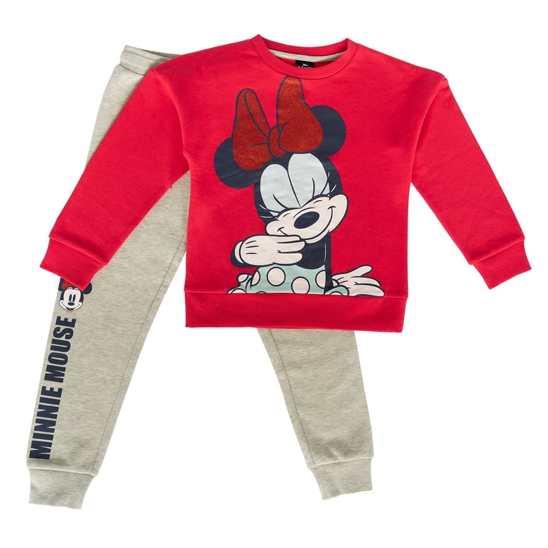 DISNEY Conjunto Buzo Nina Minnie Tierna Rojo Disney falabella