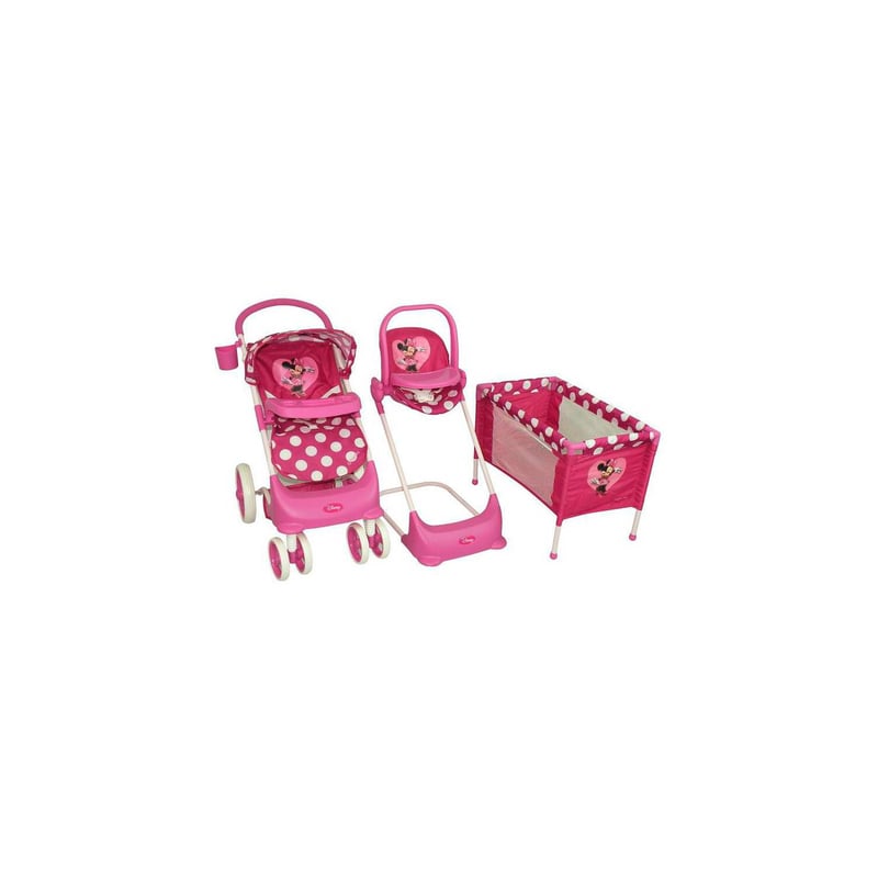 DISNEY Coche Muneca con Cuna y Silla Bebesit falabella