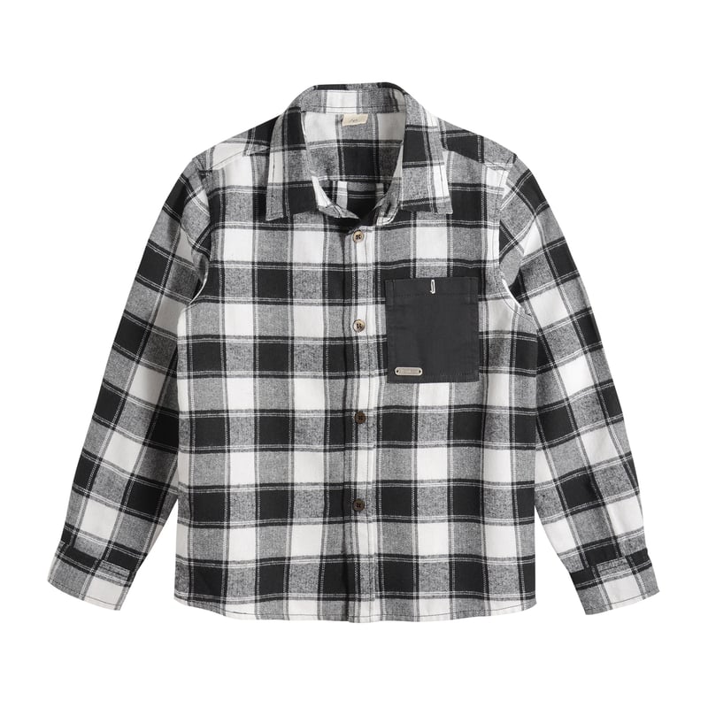 Camisa Escocesa Afranelada Algodon Nino
