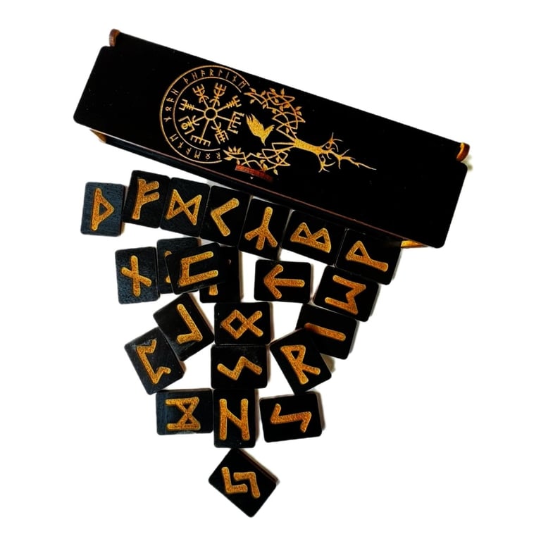 GENERICO Set Runas Vikingas Talismán Cajita De Regalo | falabella.com