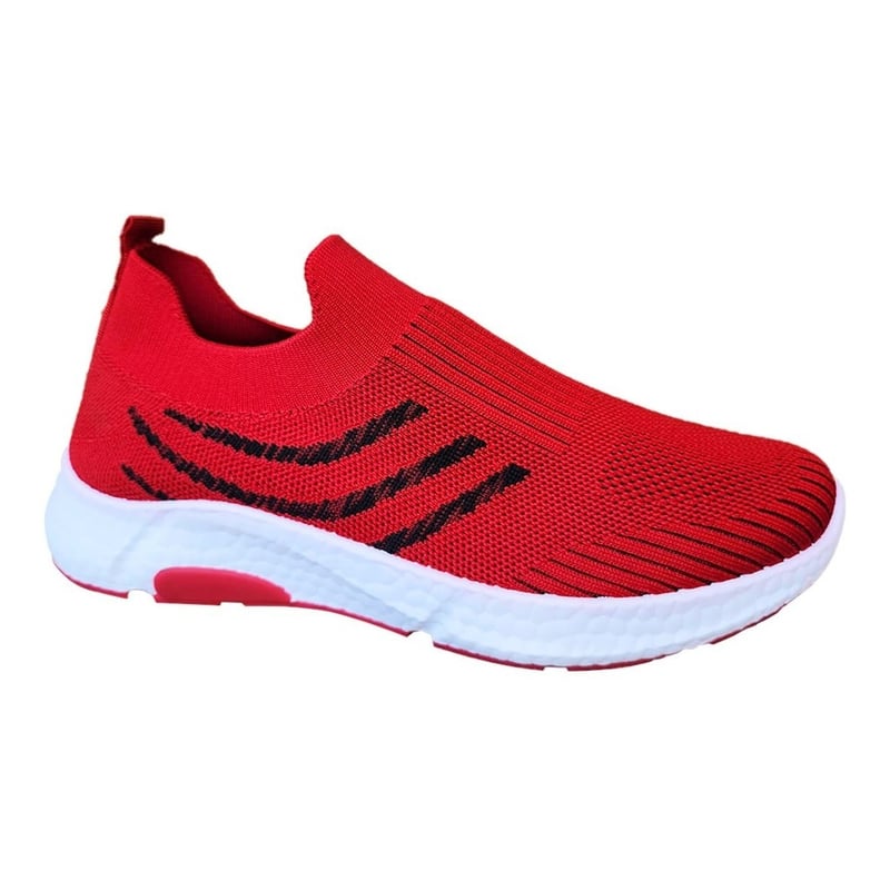 Zapatillas rojas sin cordones hotsell