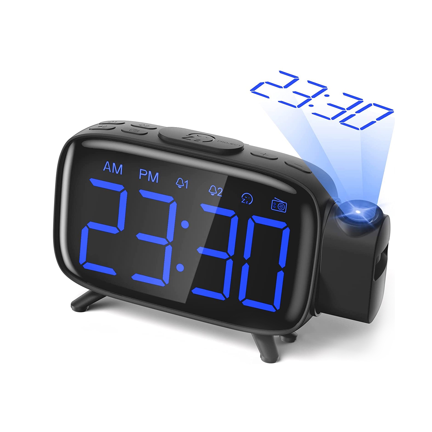 Reloj digital con proyector hotsell