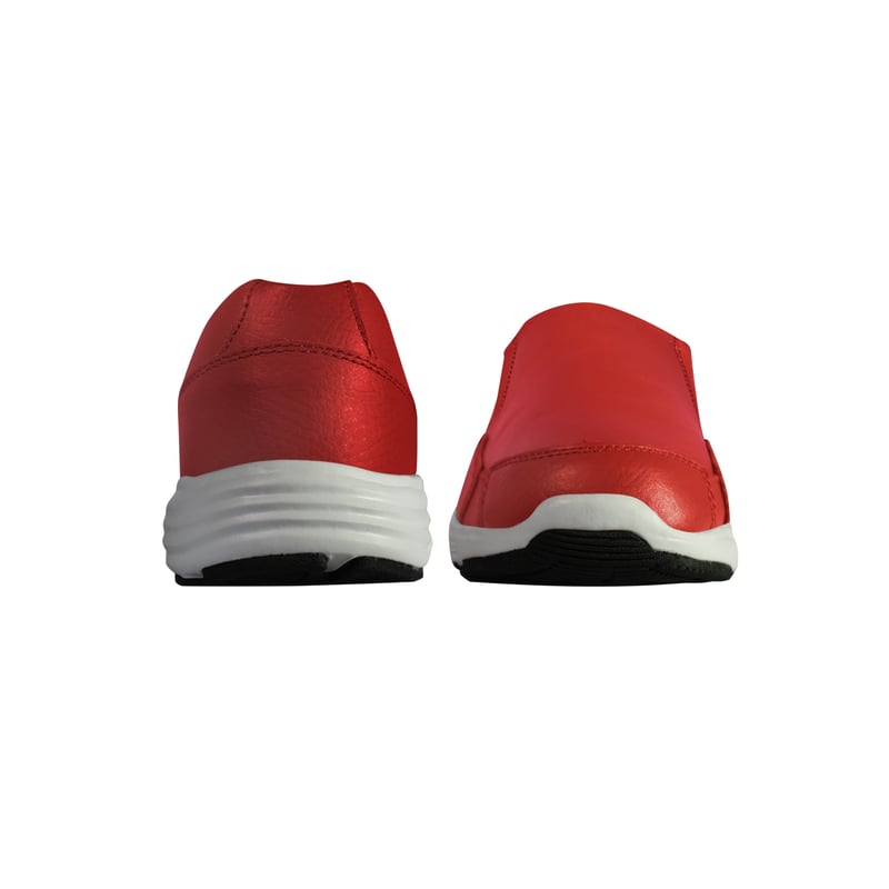 MIKE S Zapato Zapatilla Slip On Cuero Roja MIKE S falabella