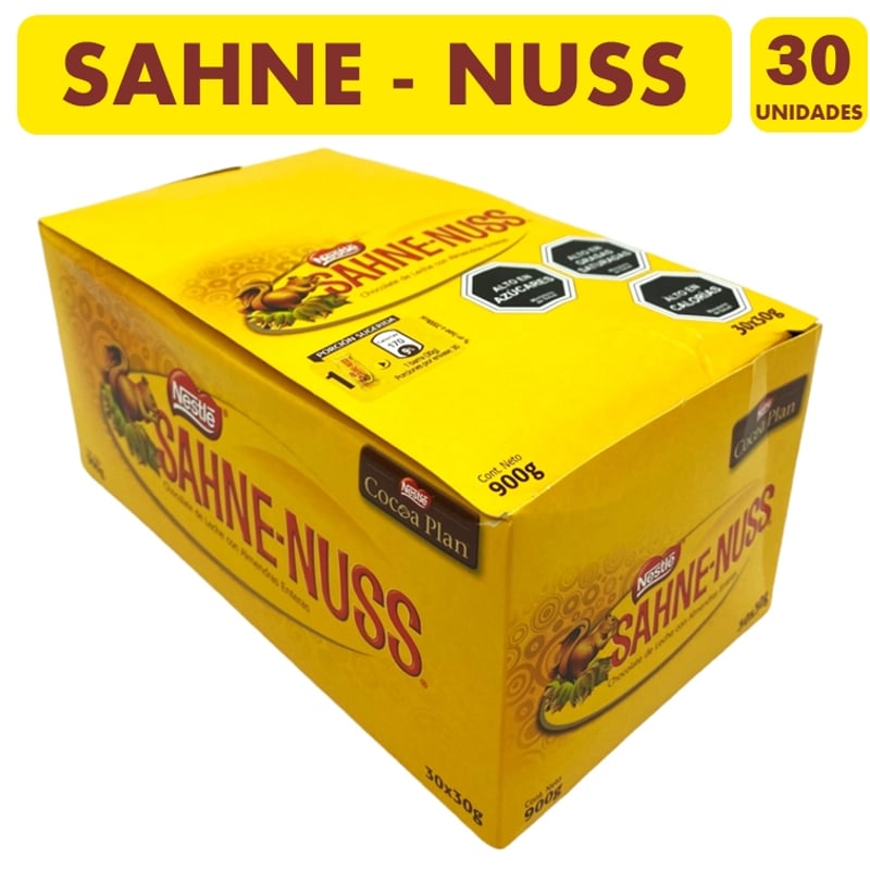 NESTLE Chocolates Sahne Nuss De 30g - Individual (caja Con 30 Uni ...