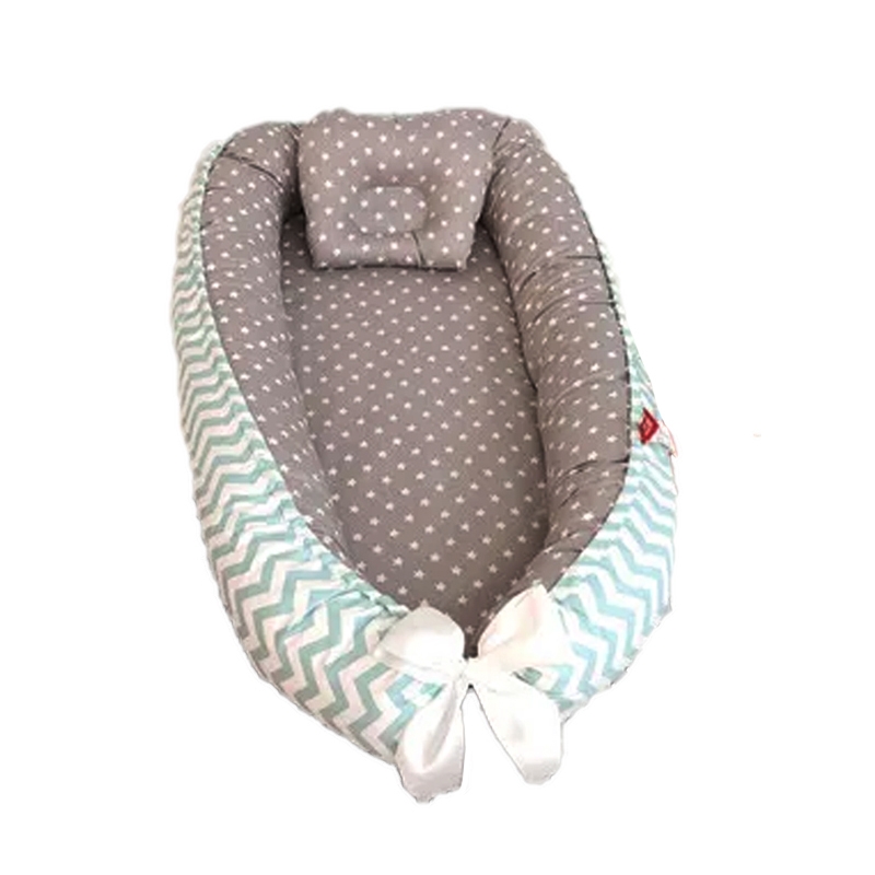 BABYLUNA Cama Cojin Nido Colecho Con Almohada De Algodon Reforzada falabella