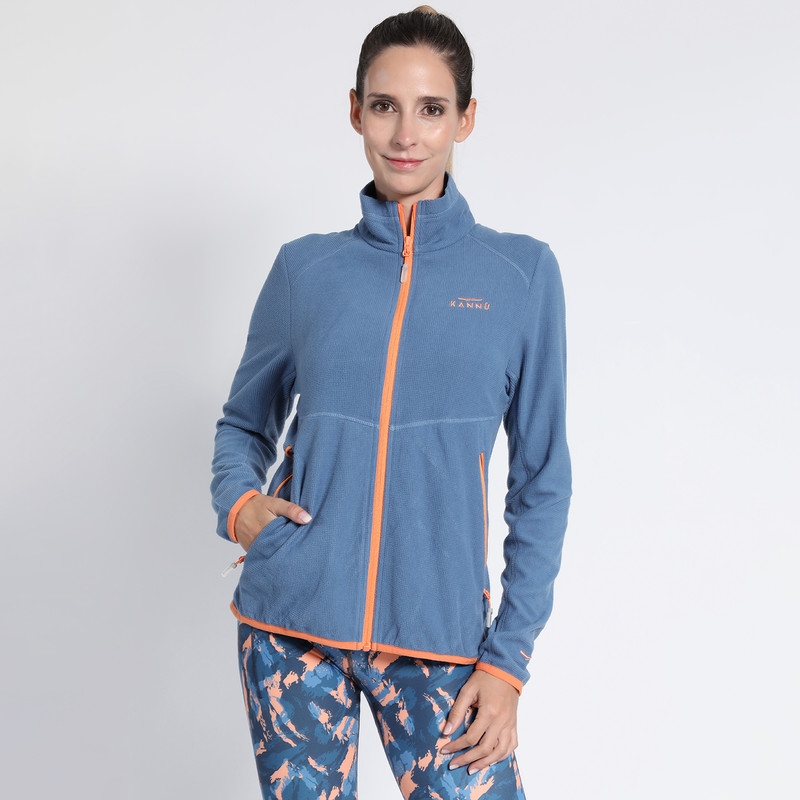 KANNU - Polar Squares Full Zip Mujer KANNU