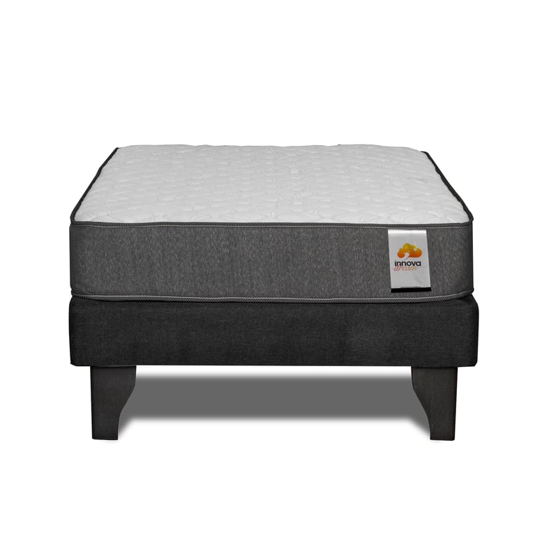 INNOVAMUEBLES - Cama Europea 1 1/2 Plazas NEGRO