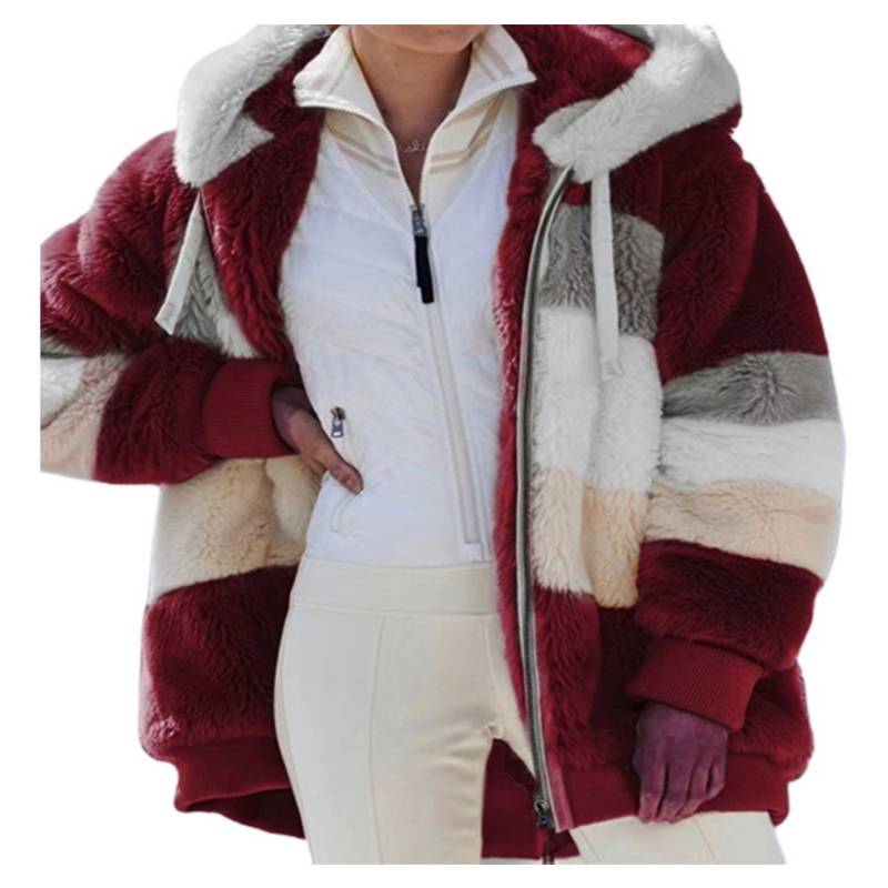 Forro Polar Mujer Cremallera Chaqueta De Forro Polar Con Capucha