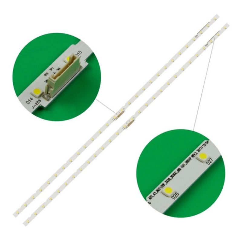 KIT 2 BARRE 40 LED PER TV 55 SAMSUNG UN55NU7 UN55RU7 UE55NU7093U UE55RU7175UXZT PARI A ORIGINALE