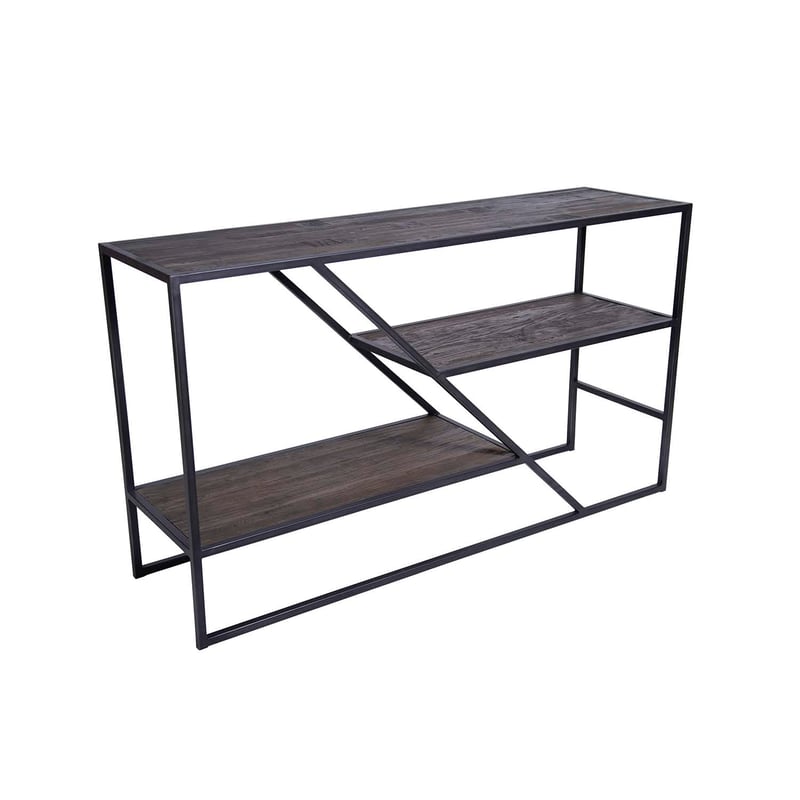 MEYA MUEBLES - Arrimo Tibet madera olmo y acero 85x150x45