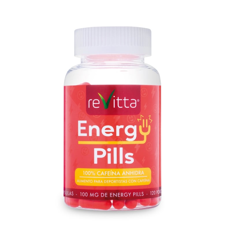 REVITTA WELLNESS Cafeína anhidra 100mg Energy Pills 120 cápsulas ...