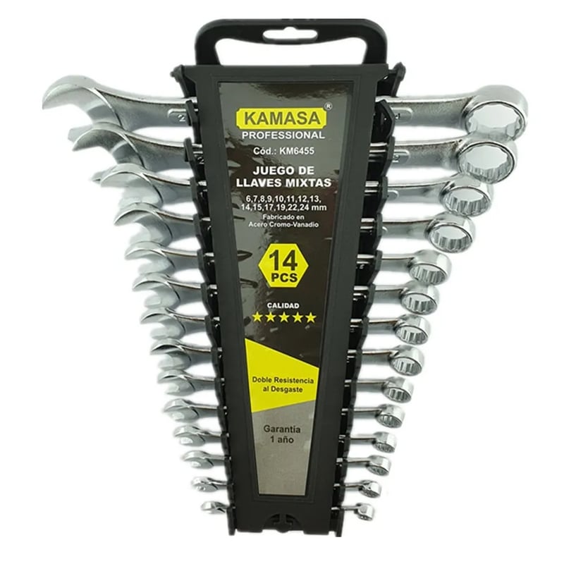 KAMASA - Juego De Llaves Punta De Corona 14 Piezas Kamasa Km6455