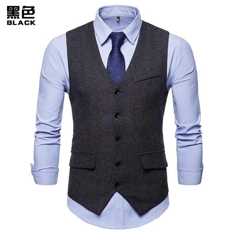 Traje Chaleco para Hombre Gris