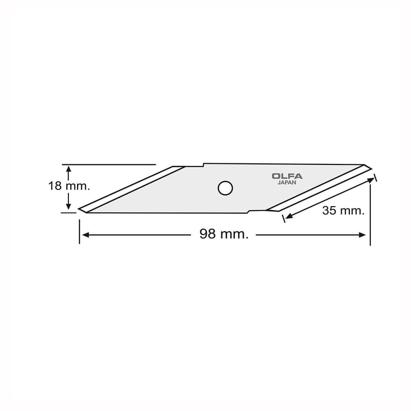 OLFA - REPUESTO CUCHILLO CRAFT CK-1 2 UNIDADES