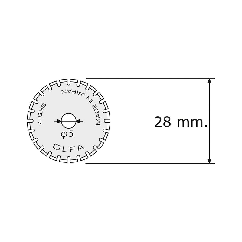 OLFA - REPUESTO CUCHILLA PREPICADO PRC-3 2 UNIDADES