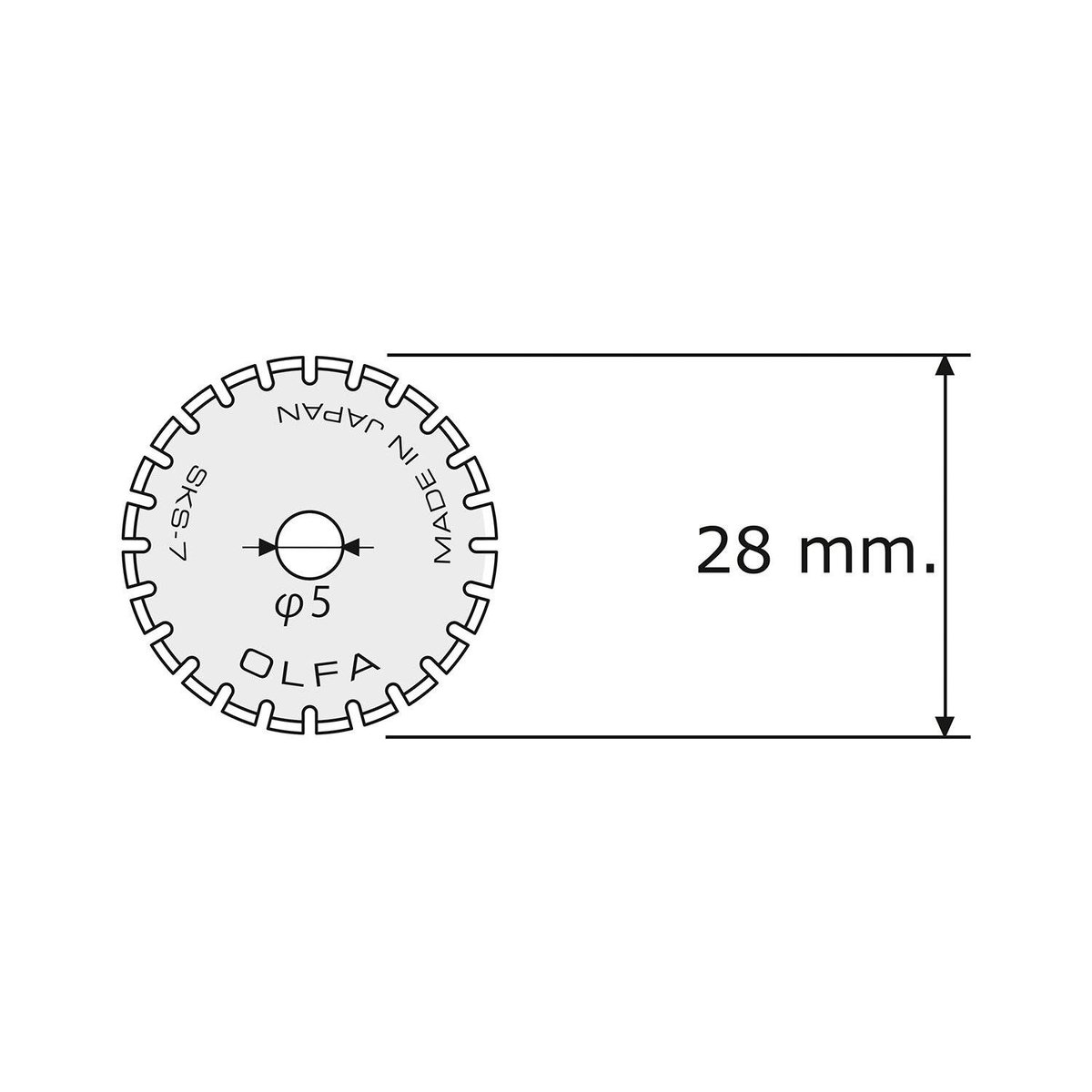 OLFA - REPUESTO CUCHILLA PREPICADO PRC-3 2 UNIDADES