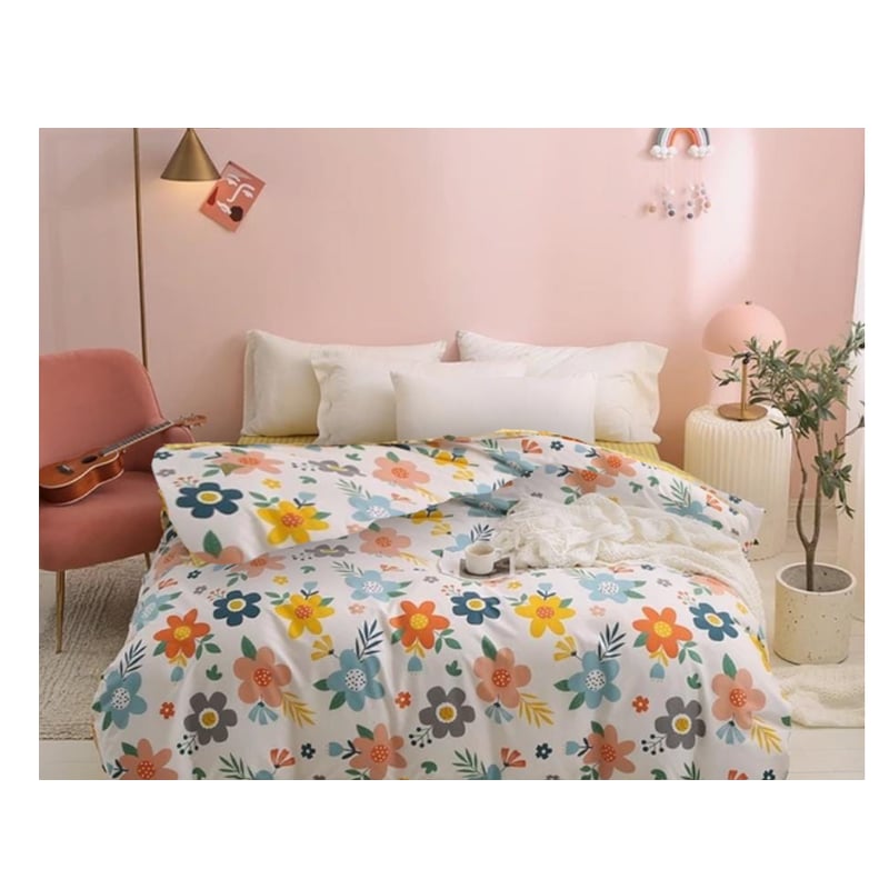 Plumón Microfiba Suave 2 Plazas con Diseño Floreado | Sodimac - Falabella