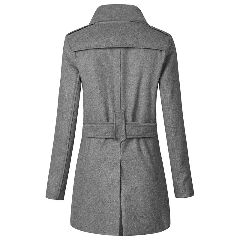 SHEIN Frenchy Cappotto Lungo Da Trench Con Cintura E Bavero, Taglie