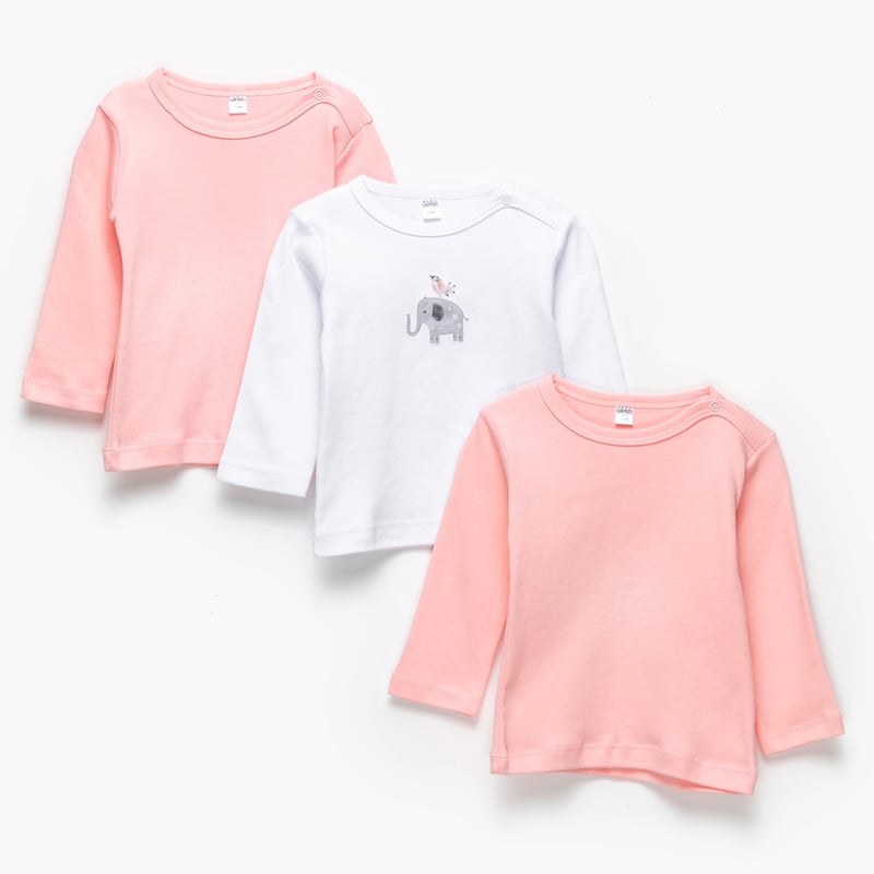 YAMP Camisetas Pack De 3 Unidades Algodon Bebe Nina falabella