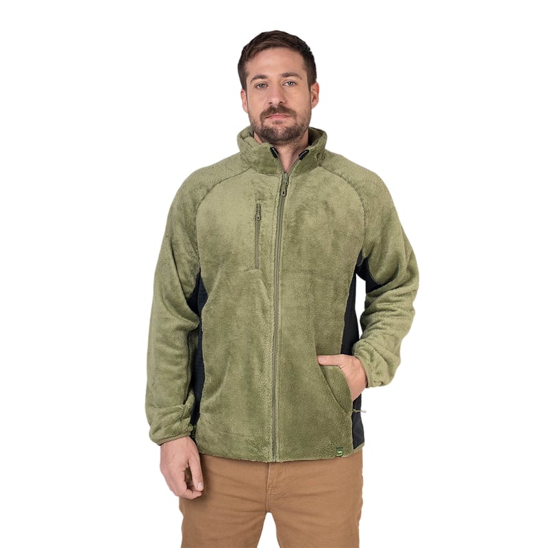 LENGA - Chaqueta Micropolar Hombre Furry Grey Lenga® Cierres Ykk®
