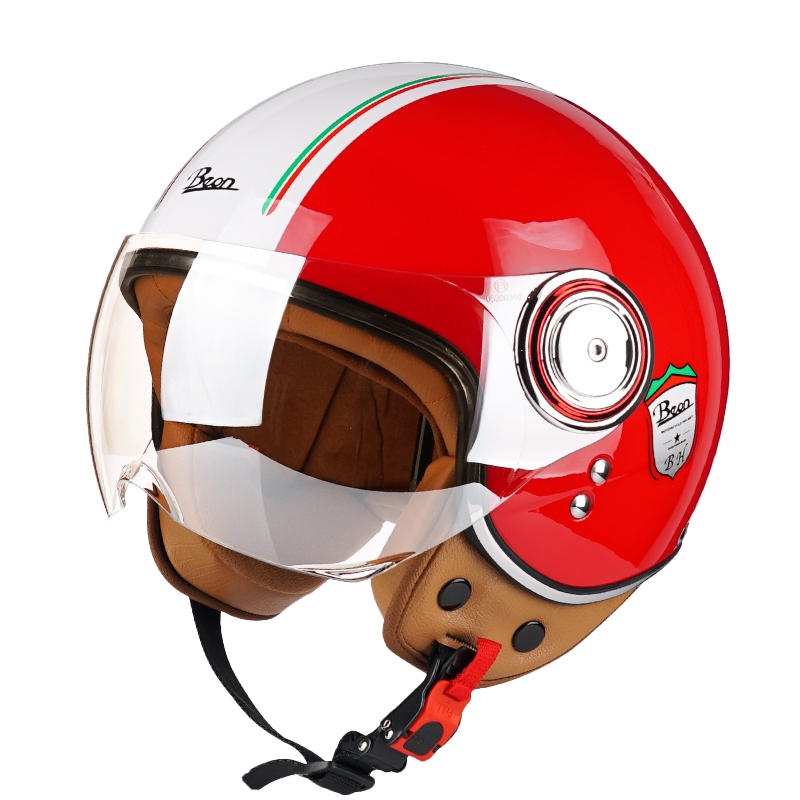 BEON CASCO MOTO RETRO RED BEON L falabella