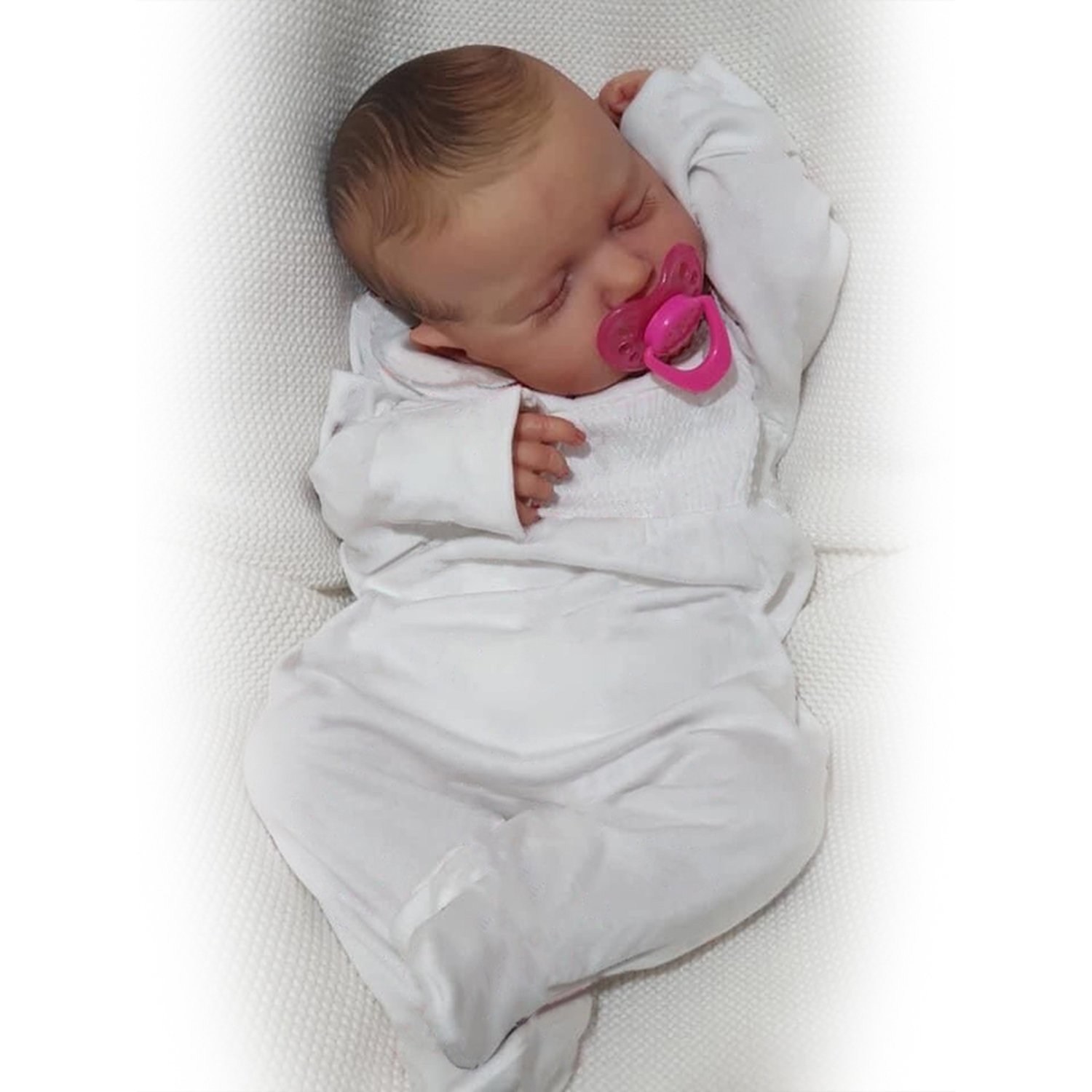 LIANYUN Muneca bebe reborn vinilo de silicona juguetes para 49cm falabella